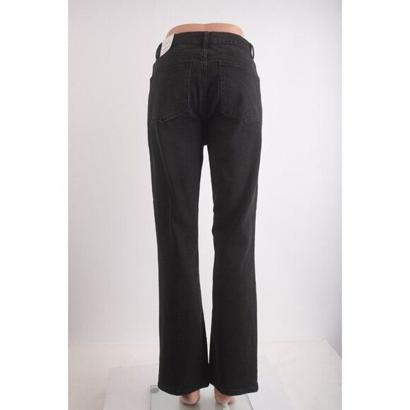 Zara Womans Stove Pipe Jeans US 6 EU 38 Black Denim Ankle High rise 8197/259 NWT - Picture 4 of 7